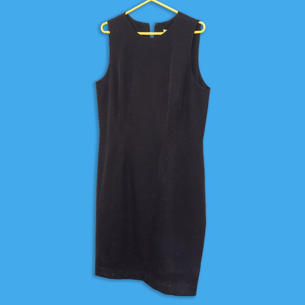 Antonio Melani Black Sleeveless Sheath Dress